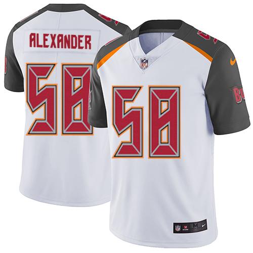 Nike Buccaneers #58 Kwon Alexander White Youth Stitched NFL Vapor Untouchable Limited Jersey - Click Image to Close